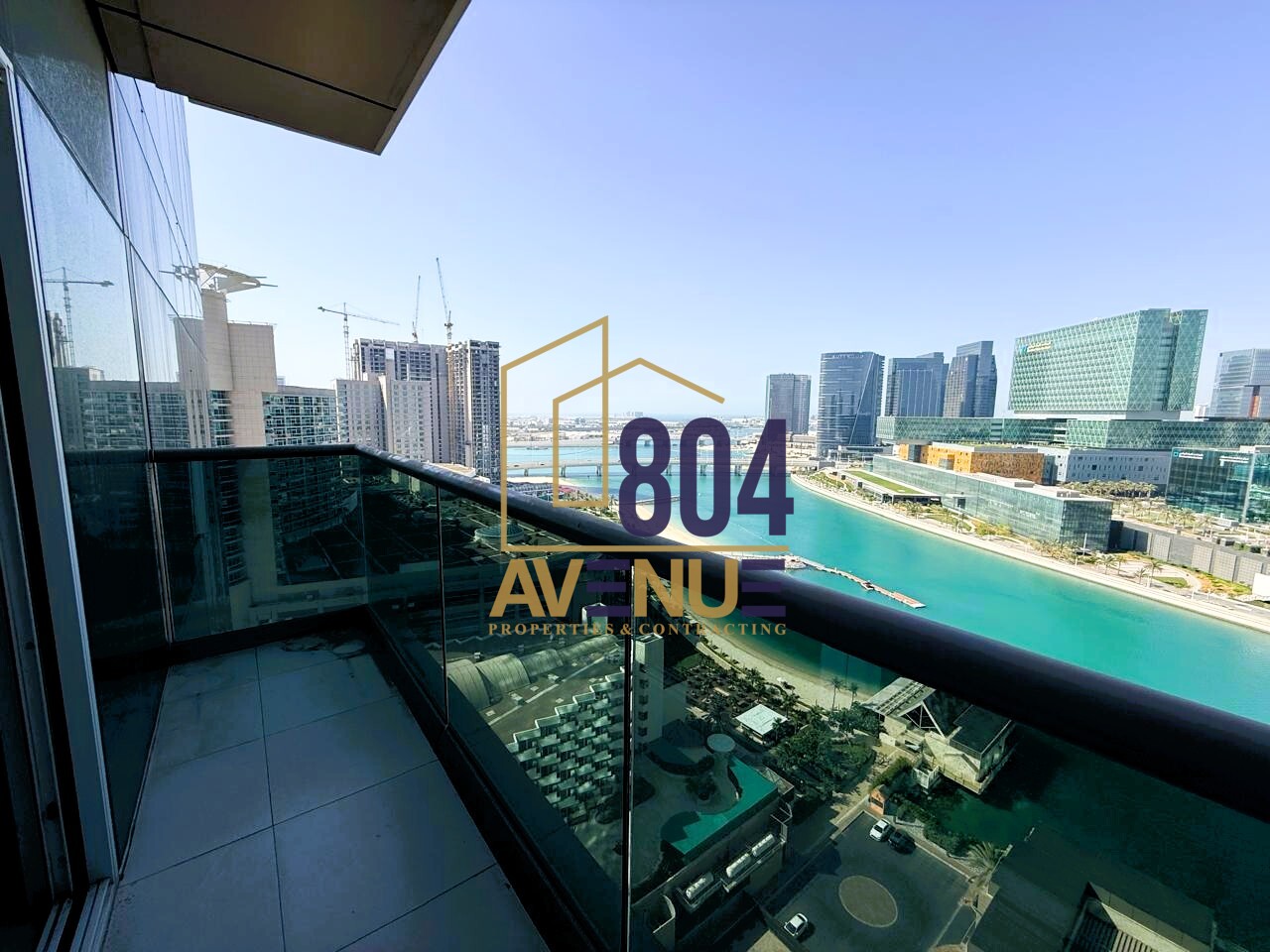 2BR + Maid | High Floor | Canal & City View | Balcony